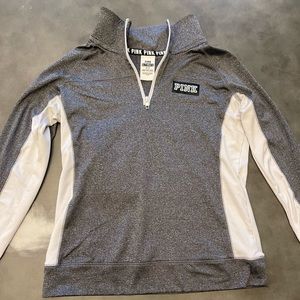 Pink Victoria Secret grey sweater